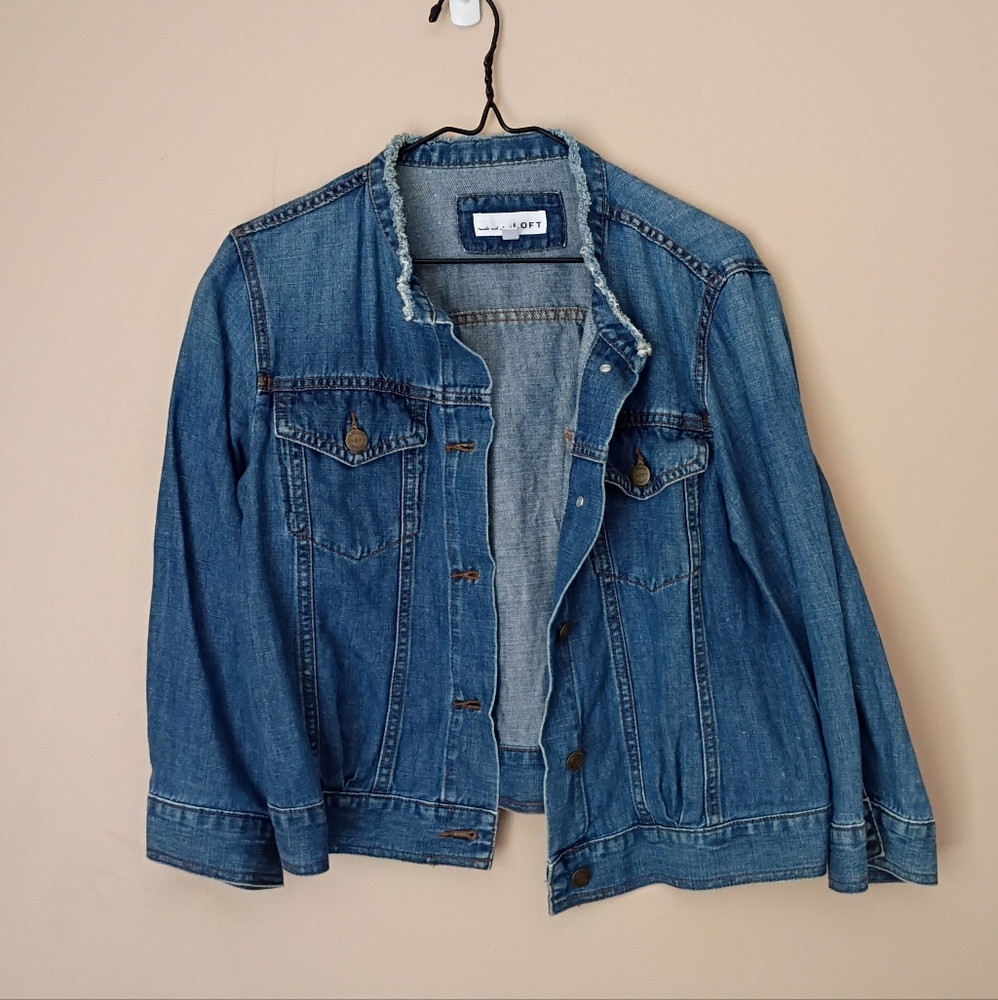 Loft Made & Loved Denim Jacket | size M - Picture 7 of 9
